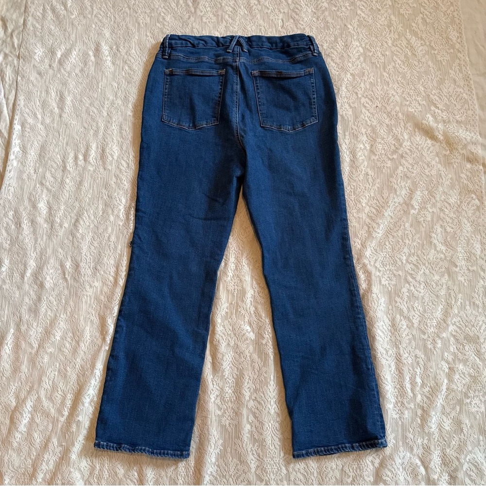 Good American good legs straight blue jeans - Picture 10 of 10